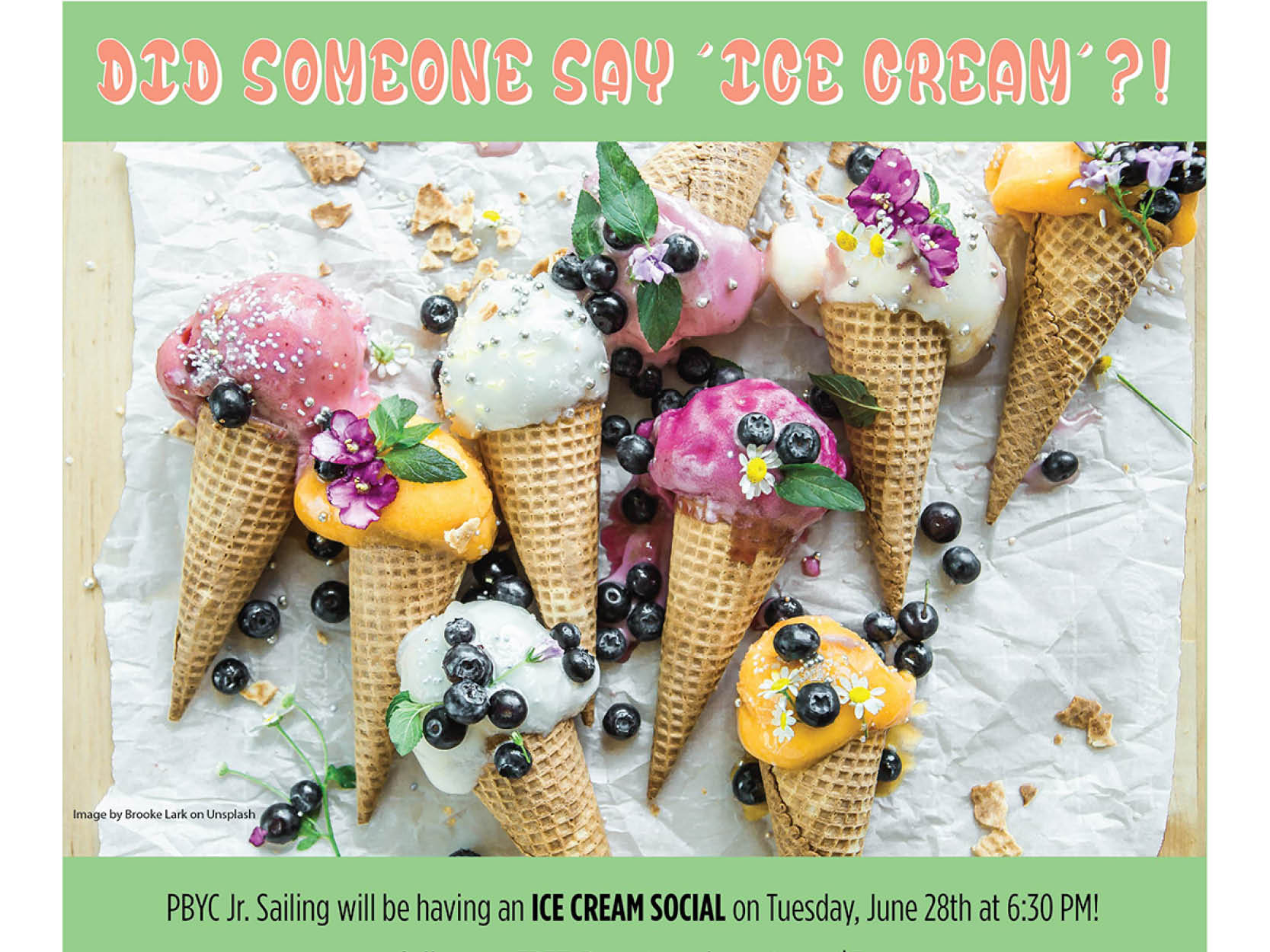 Jr Sailing Ice Cream Social